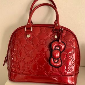 Hello Kitty X Loungefly Red Monogram Patent Bag